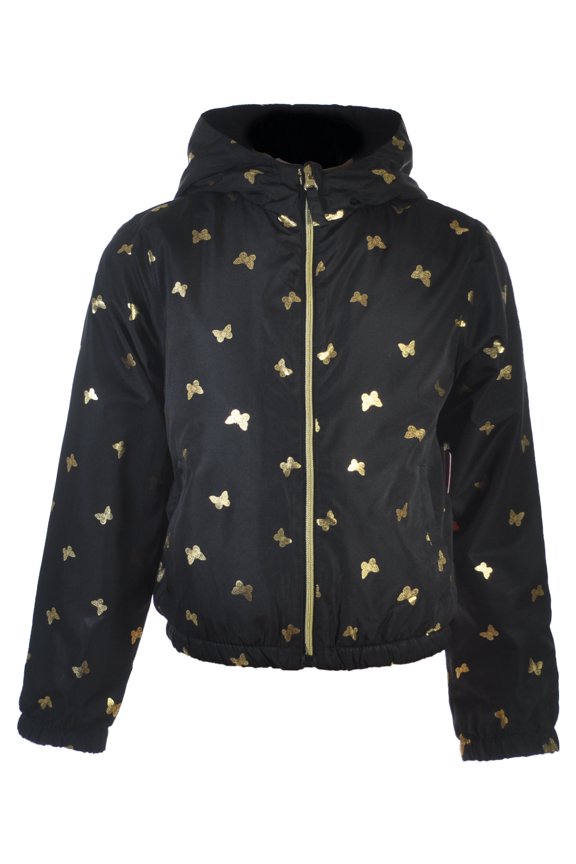 Girls' Windbreaker Jacket Color: black Size: 3t