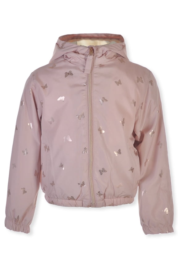 Girls' Windbreaker Jacket Color: blush Size: 2t