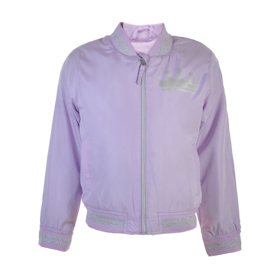Pink Platinum Girls' Windbreaker Jacket Color: lavender Size: 7 - 8