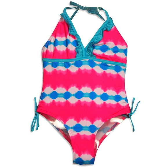 Pink Platinum - Little Girls 1 Pc Swimsuit 30308-4 (HOT PINK TIE DYE)