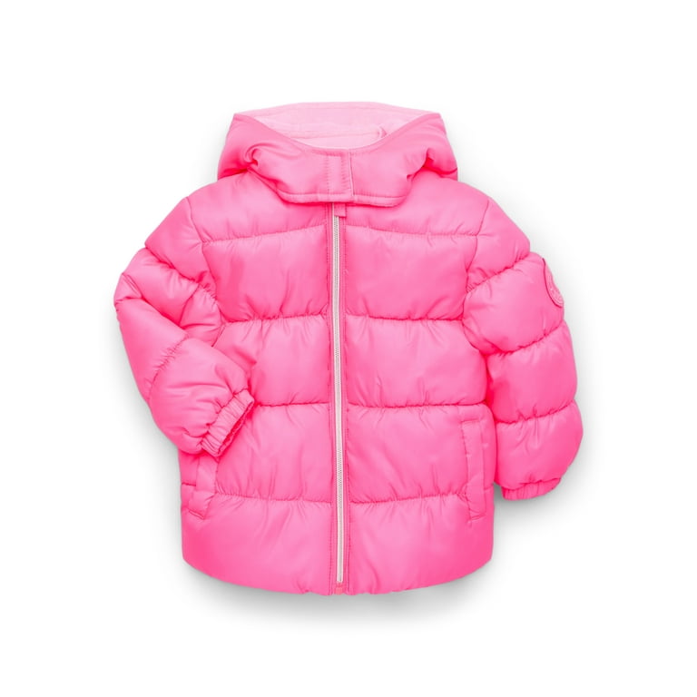 Pink Platinum Girl Ripstop Puffer Jacket - Cozy Winter Coat