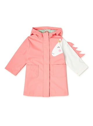 Pink Platinum Toddler Girls' Solid Windbreaker Jacket with Hood