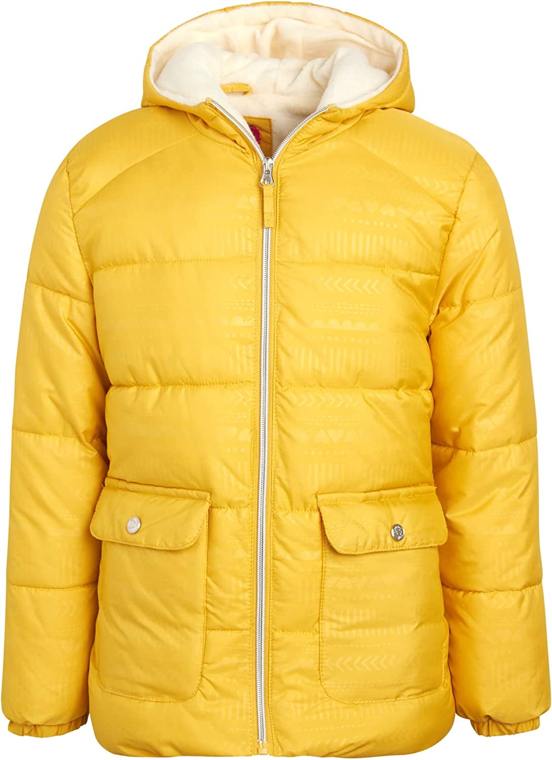 Pink Platinum Winter Jacket Quilted Fleece Lined Windbreaker Puffer