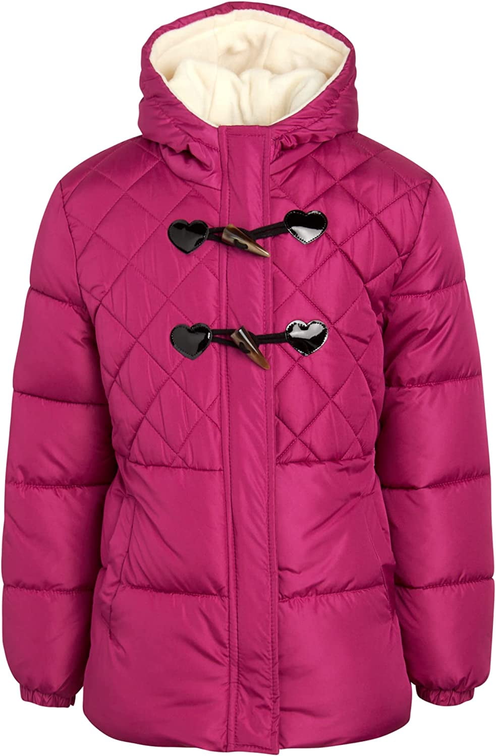 Pink Platinum Winter Jacket Quilted Fleece Lined Windbreaker Puffer