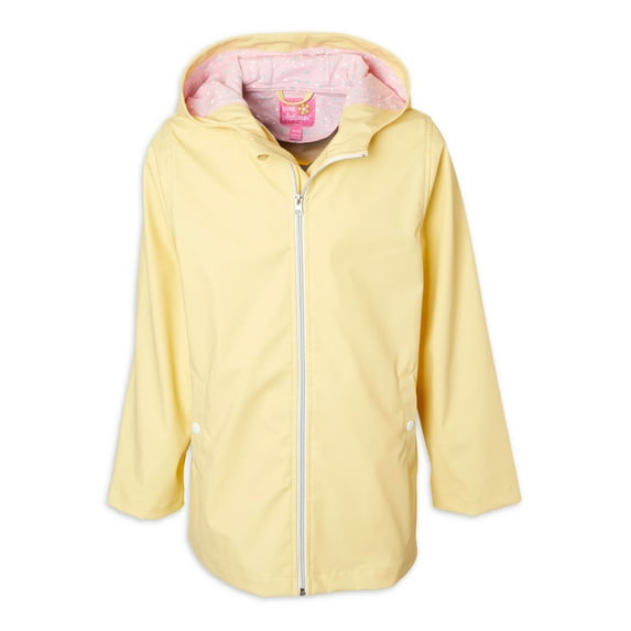 Pink Platinum Zippered Hooded Rain Coat (Girl's 3T)