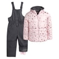 thumbnail image 1 of Pink Platinum Girls Snowsuit Set - Insulated Ski Jacket and Snow Pants Overall Bibs for Girls 2 Piece, 1 of 7