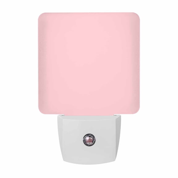 Pink Plug-in LED Night Lights Solid Color Pink Auto Dusk-to-Dawn Sensor for Bedroom, Bathroom, Kitchen, Nursery, Hallway, Stairs, Wall Home Decor