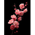 thumbnail image 1 of Pink Plum Blossom Branch Canvas Print Wall Art for Living Room Office Kitchen Entryway, 1 of 8