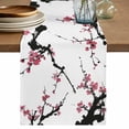 thumbnail image 1 of Pink Plum Blossom Table Runner 72 Inches, Farmhouse Botanical Spring Floral Bed Runner Dresser Scarves Tabletop for Indoor Outdoor Parties/Ceremony/Banquet, 18" x 72", 1 of 8