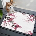 thumbnail image 1 of Pink Plum Bossom Front Door Rugs 2x3 ft Ink Painting Style Flower Branche Farmhouse Small Rug for Entryway Non Slip Washable Bathroom Door Mat Absorbent Floor Mat for Indoor Entrance, 1 of 9