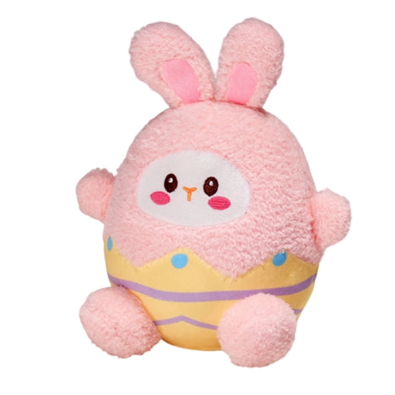 Pink Plush Bunny Eggshell Adorable Stuffed Animal Toy For Easter Gifting Nursery Decor