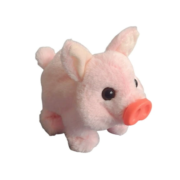 Pink Plush Vertical Ear Little Pig Toy, Soft Stuffed Animal Decor For Kids Room Nursery, Cute Pig Figure For Children, Free Size, 1 Piece, 0.4Lb Weight