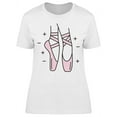 thumbnail image 1 of Pink Pointe Shoes Design T-Shirt Women -Image by Shutterstock, Female Small, 1 of 2