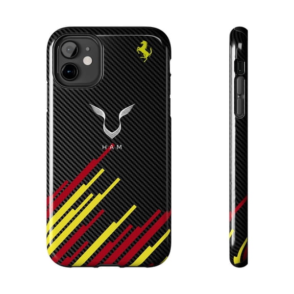 Pink Polar Apple iPhone 11 2025 Formula Racing Lewis Hamilton Lewis Hamilton 44 black Carbon Fiber Phone Case