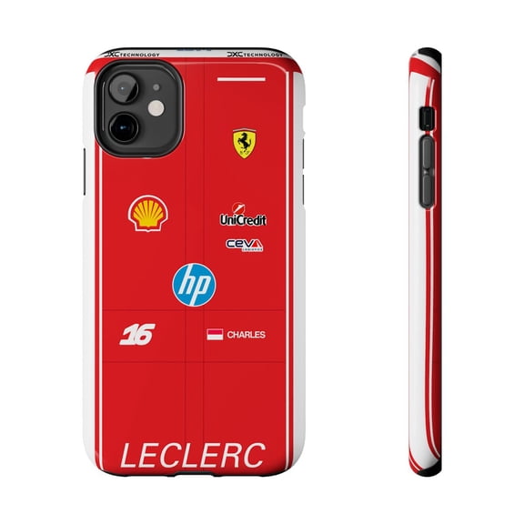 Pink Polar Apple iPhone 11 Charles Leclerc 2026 Formula Racing Race Suit Phone Case