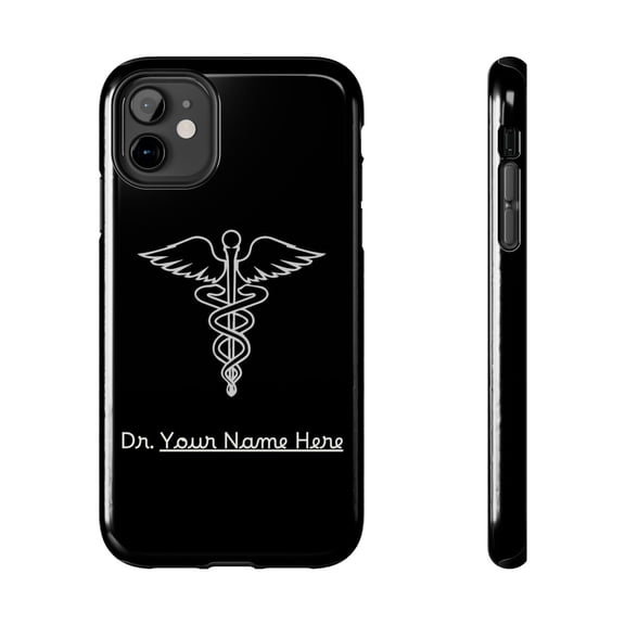 Pink Polar Apple iPhone 11 Customizable for Doctors & Medical Students Personalize it Phone Case