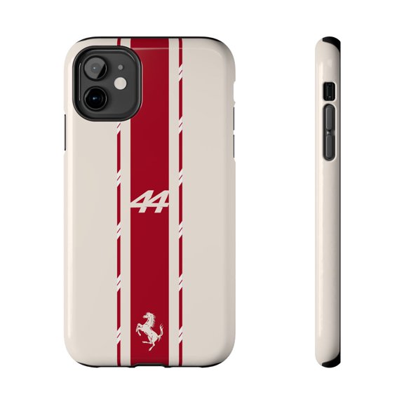 Pink Polar Apple iPhone 11 Lewis Hamilton Monaco GP Red and Beige Phone Case