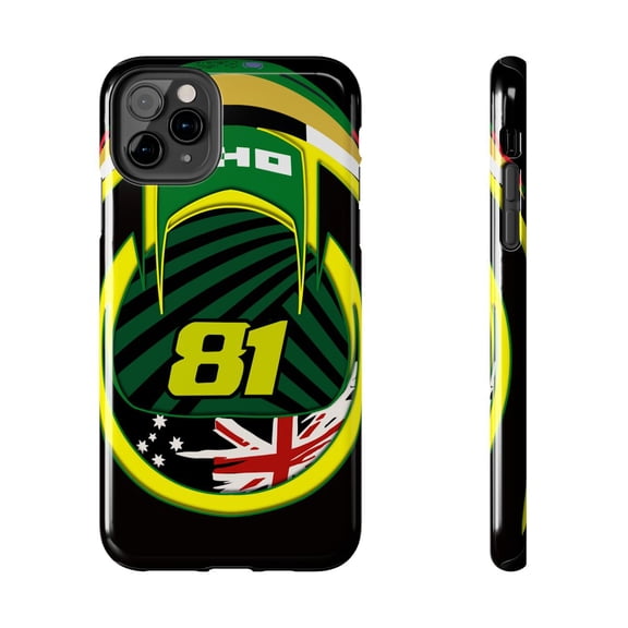 Pink Polar Apple iPhone 11 Pro Max Oscar Piastri 81 Inspired Australia GP 2026 Racing Phone Case