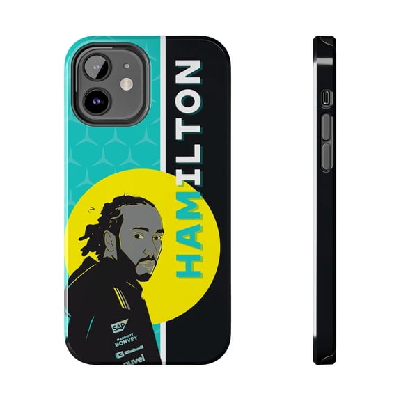 Pink Polar Apple iPhone 12 Lewis Hamilton 2024 F1 Phone Case