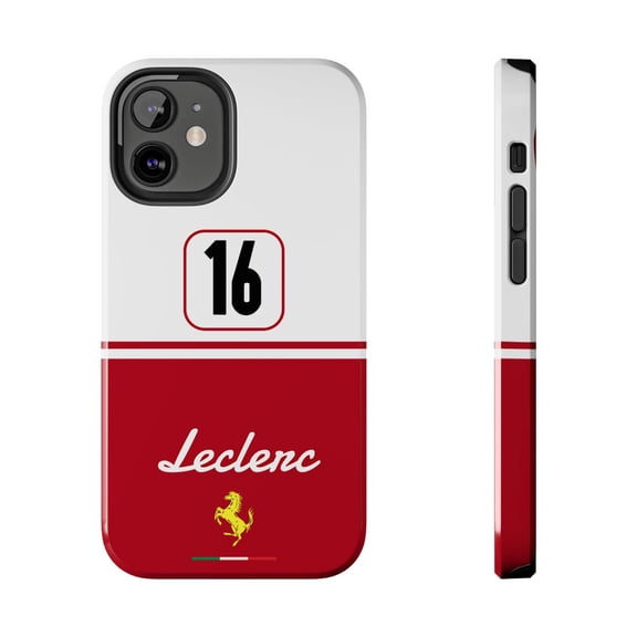 Pink Polar Apple iPhone 12 Mini Charles Leclerc 16 Monza Italian GP 2025 livery inspired Phone Case