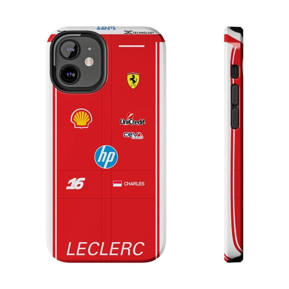 Pink Polar Apple iPhone 12 Mini Charles Leclerc 2026 Formula Racing Race Suit Phone Case
