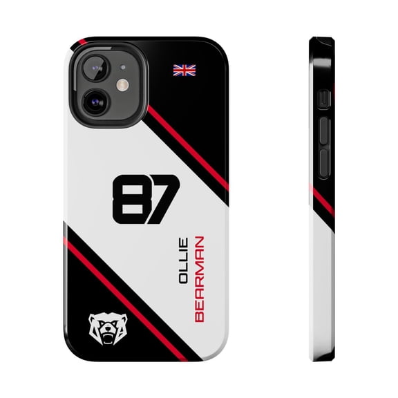 Pink Polar Apple iPhone 12 Mini Ollie Oliver Bearman 81 Bear Formula Racing Phone Case