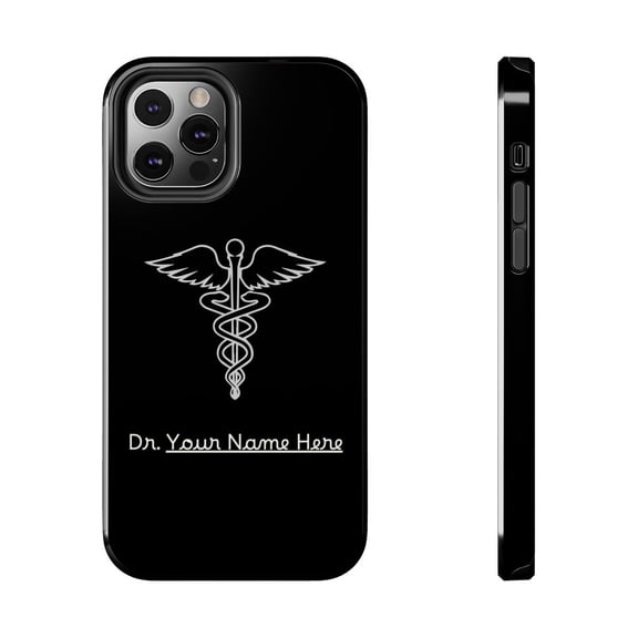 Pink Polar Apple iPhone 12 Pro Customizable for Doctors & Medical Students Personalize Phone Case
