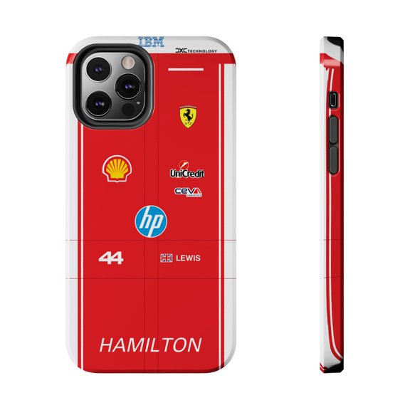Pink Polar Apple iPhone 12 Pro Lewis Hamilton 2026 Formula Racing Race Suit Phone Case