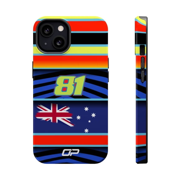 Pink Polar Apple iPhone 13 / Glossy Oscar piastri helmet 2026 inspired Phone Case