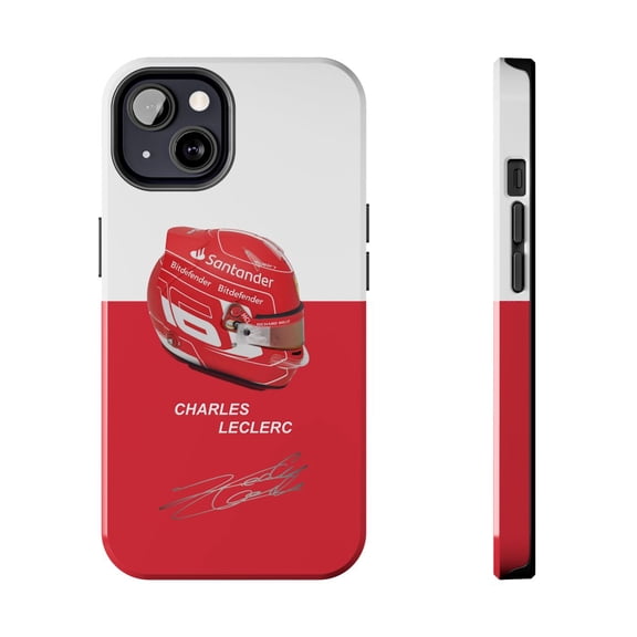 Pink Polar Apple iPhone 13 Leclerc 2024 Helmet Phone Case