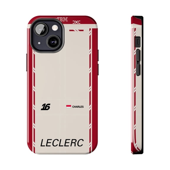 Pink Polar Apple iPhone 13 Mini Charles Leclerc 2026 Monaco GP Race Suit Inspired Phone Case