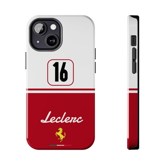 Pink Polar Apple iPhone 13 Mini Charles Leclerc 16 Monza Italian GP 2025 livery inspired Phone Case