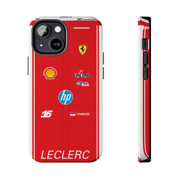 Pink Polar Apple iPhone 13 Mini Charles Leclerc 2026 Formula Racing Race Suit Phone Case