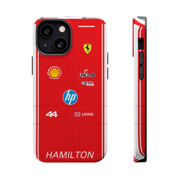 Pink Polar Apple iPhone 13 Mini Lewis Hamilton 2026 Formula Racing Race Suit Phone Case