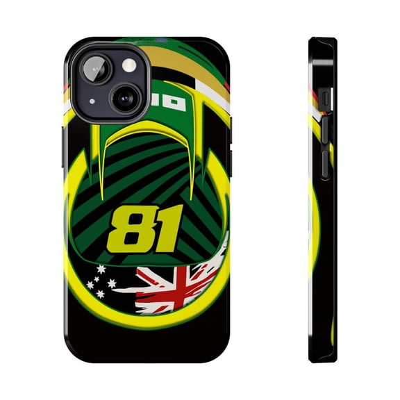 Pink Polar Apple iPhone 13 Mini Oscar Piastri 81 Inspired Australia GP 2026 Racing Phone Case