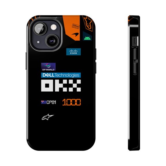 Pink Polar Apple iPhone 13 Mini Oscar Piastri Formula Racing Monaco GP 2026 Papaya Racing Phone Case