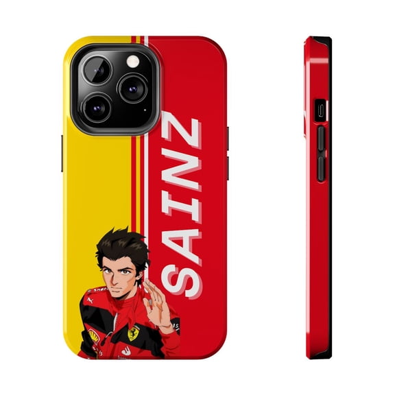 Pink Polar Apple iPhone 13 Pro Carlos Sainz Anime Phone Case