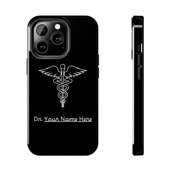 Pink Polar Apple iPhone 13 Pro Customizable for Doctors & Medical Students Personalize Phone Case