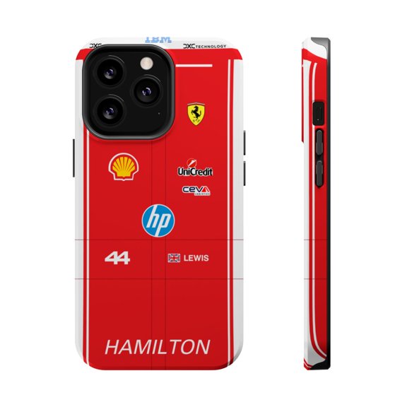 Pink Polar Apple iPhone 13 Pro Lewis Hamilton 2026 Formula Racing Race Suit Phone Case