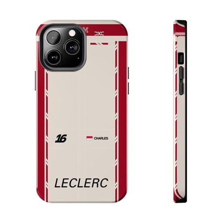 Pink Polar Apple iPhone 13 Pro Max Charles Leclerc 2026 Monaco GP Race Suit Inspired Phone Case