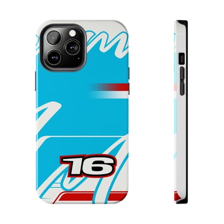 Pink Polar Apple iPhone 13 Pro Max Formula Racing Inspired by Charles Leclerc 16 Miami GP Phone Case