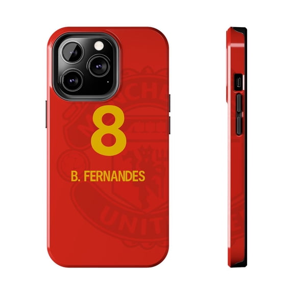 Pink Polar Apple iPhone 13 Pro Portugese Soccer Player Bruno Fernandes inspired Phone Case
