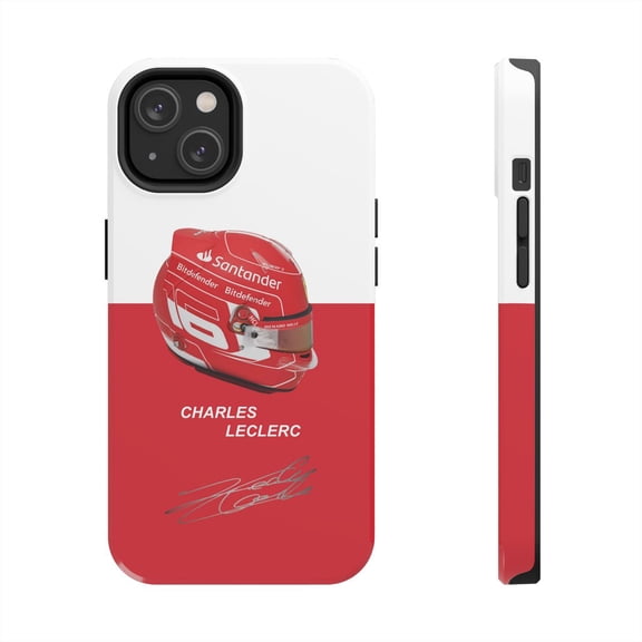 Pink Polar Apple iPhone 14 Leclerc 2024 Helmet Phone Case