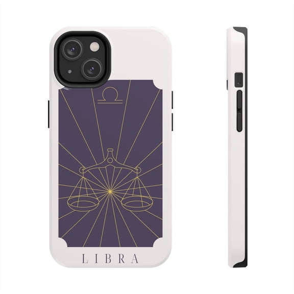 Pink Polar Apple iPhone 14 Libra Minimalistic Phone Case