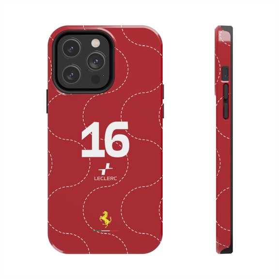 Pink Polar Apple iPhone 14 Pro Max Charles Leclerc 16 Red Monza Italian GP 2025 Phone Case