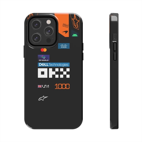 Pink Polar Apple iPhone 14 Pro Max Lando Norris Monaco Grand Prix McLaren Formula 1 Team Phone Case