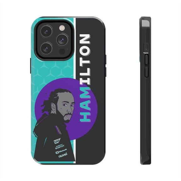 Pink Polar Apple iPhone 14 Pro Max Lewis Hamilton Anime F1 Phone Case