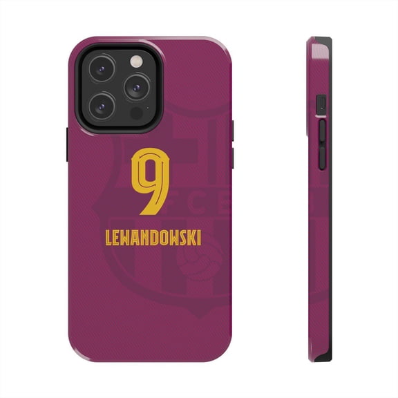 Pink Polar Apple iPhone 14 Pro Max Polish Soccer Player Robert Lewandowski inspired Phone Case