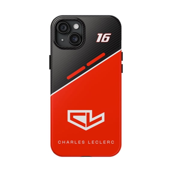 Pink Polar Apple iPhone 15 Plus Charles Leclerc 16 Leclerc Phone Case