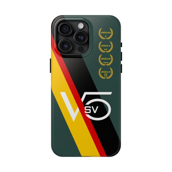 Pink Polar Apple iPhone 15 Pro Max Four times German Formula Racing World Champion Phone Case